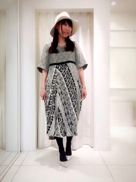 「AS as know as（エーエス アズノウアズ）のアイテム（ワンピース/ドレス）」を使った、コイケさん（レディース・158cm）の冬コーディネート