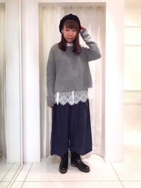 「AS KNOW AS」｜「アイテム（ブーツ）」を使った、コイケさん（レディース・158cm）の秋コーディネート