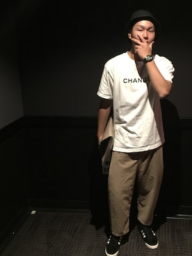 「STUTTERHEIM（ストゥッテルハイム）のアイテム（帽子）」を使った、KATSUYAさん（メンズ・171cm）の秋コーディネート