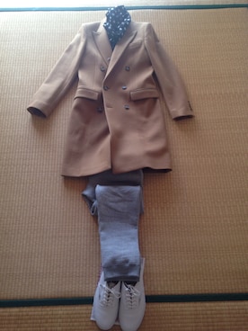 「ami（アミ）のアイテム（ジャケット/アウター）」を使った、Soutarou Kurataさん（メンズ・177cm）の秋コーディネート