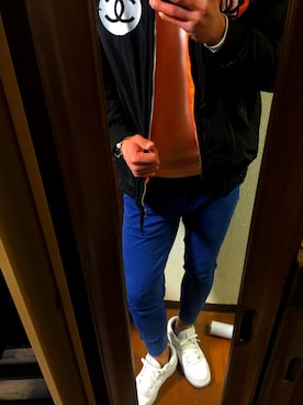 「CHANEL（シャネル）のアイテム（ブルゾン）」を使った、kazukiさん（メンズ・177cm）の冬コーディネート