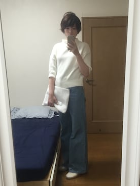 「STUDIOUS SELECT（ステュディオスセレクト）のアイテム（トップス）」を使った、uco0204さん（レディース・162cm）の秋コーディネート