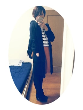 「リラックス」｜「アイテム（ブーティ）」を使った、uco0204さん（レディース・162cm）の秋コーディネート