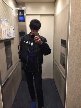 「Alpha Industries（アルファインダストリーズ）のアイテム（その他アウター）」を使った、すぐるんさん（メンズ・173cm）の秋コーディネート