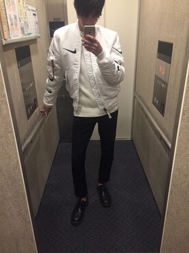 「Alpha Industries（アルファインダストリーズ）のアイテム（その他アウター）」を使った、すぐるんさん（メンズ・173cm）の冬コーディネート