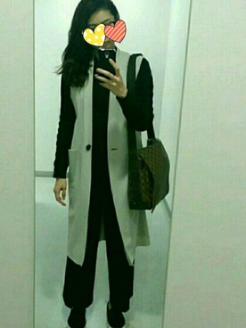 「PLST（プラステ）のアイテム（その他アウター）」を使った、めんつゆ♡さん（レディース・164cm）の春コーディネート