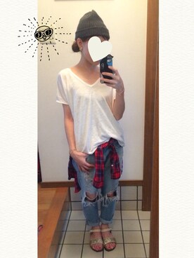 yuさん（レディース・154cm）の夏コーディネート