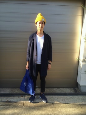 「417 EDIFICE（フォーワンセブンエディフィス）のアイテム（帽子）」を使った、roywさん（メンズ・175cm）の秋コーディネート