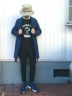 「CHEVRE（シェーブル）のアイテム」を使った、roywさん（メンズ・174cm）の冬コーディネート