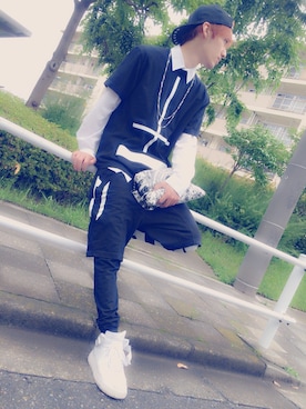 「PARADOX（パラドックス）のアイテム（その他）」を使った、REIさん（メンズ・178cm）の夏コーディネート