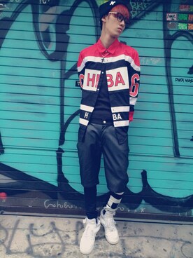 「hba」｜「アイテム（その他）」を使った、REIさん（メンズ・178cm）の夏コーディネート