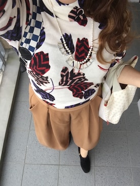 「Marc by Marc Jacobs（マークバイマークジェイコブス）のアイテム（ニット/セーター）」を使った、ayaco.mさん（レディース・150cm）の秋コーディネート