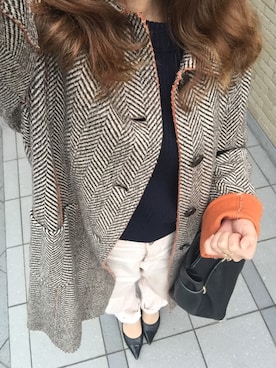 「Marc by Marc Jacobs（マークバイマークジェイコブス）のアイテム（ニット/セーター）」を使った、ayaco.mさん（レディース・150cm）の冬コーディネート