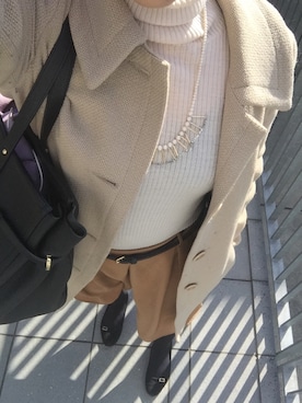 「Marc by Marc Jacobs（マークバイマークジェイコブス）のアイテム（ニット/セーター）」を使った、ayaco.mさん（レディース・150cm）の冬コーディネート