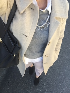 「Marc by Marc Jacobs（マークバイマークジェイコブス）のアイテム（ニット/セーター）」を使った、ayaco.mさん（レディース・150cm）の冬コーディネート