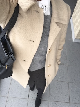 「Marc by Marc Jacobs（マークバイマークジェイコブス）のアイテム（ニット/セーター）」を使った、ayaco.mさん（レディース・150cm）の冬コーディネート