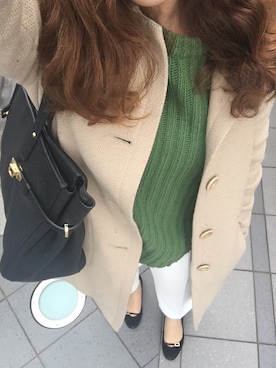 「Marc by Marc Jacobs（マークバイマークジェイコブス）のアイテム（ニット/セーター）」を使った、ayaco.mさん（レディース・150cm）の春コーディネート