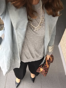 「Marc by Marc Jacobs（マークバイマークジェイコブス）のアイテム（ニット/セーター）」を使った、ayaco.mさん（レディース・150cm）の春コーディネート