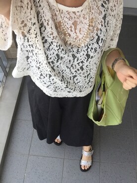 「CLANE（クラネ）のアイテム（サロペット/オーバーオール）」を使った、ayaco.mさん（レディース・150cm）の春コーディネート