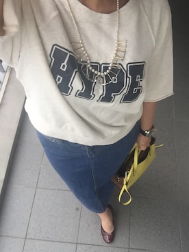 「MARC JACOBS（マークジェイコブス）のアイテム（スカート）」を使った、ayaco.mさん（レディース・150cm）の春コーディネート