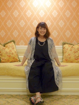 「CLANE（クラネ）のアイテム（サロペット/オーバーオール）」を使った、ayaco.mさん（レディース・150cm）の春コーディネート