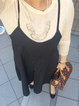 「CLANE（クラネ）のアイテム（サロペット/オーバーオール）」を使った、ayaco.mさん（レディース・150cm）の秋コーディネート