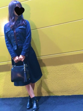 「無印良品（ムジルシリョウヒン）のアイテム（その他アウター）」を使った、HONAMIさん（レディース・161cm）の春コーディネート