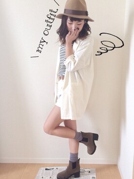 Miyu Yamaokaさん（レディース・162cm）の秋コーディネート