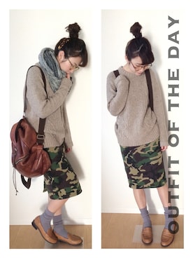 Miyu Yamaokaさん(レディース・162cm)の冬コーディネート