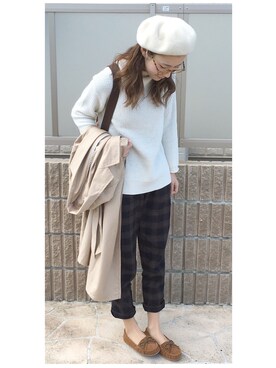 Miyu Yamaokaさん（レディース・162cm）の冬コーディネート