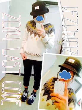 「カウチン」｜ゆいととろさん（レディース・164cm）の冬コーディネート