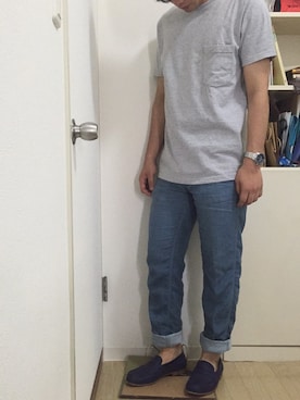 「J.M. WESTON（ジェイエムウエストン）のアイテム（その他シューズ）」を使った、YUSUKEさん（メンズ・173cm）の夏コーディネート