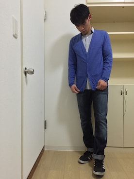 「Citizens of humanity（シチズンズオブヒューマニティー）のアイテム」を使った、YUSUKEさん（メンズ・173cm）の冬コーディネート