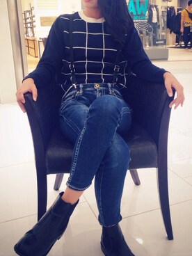 「アイテム（ブーツ）」を使った、yuukaさん（レディース・158cm・10代）の秋コーディネート