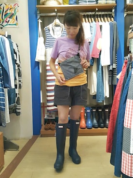 「BEAVER（ビーバー）のアイテム（バッグ）」を使った、yamaayuさん（レディース・151cm）の夏コーディネート