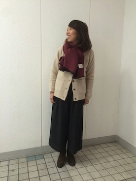 「FANEUIL（ファヌル）のアイテム」を使った、yamaayuさん（レディース・151cm）の冬コーディネート