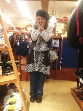 「WILD THINGS（ワイルドシングス）のアイテム（パンツ）」を使った、yamaayuさん（レディース・151cm）の冬コーディネート