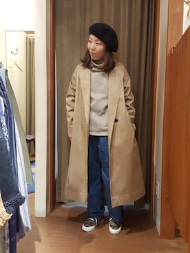 「BEAVER（ビーバー）のアイテム」を使った、yamaayuさん（レディース・151cm）の冬コーディネート