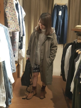 「MYSTERY RANCH（ミステリーランチ）のアイテム（バッグ）」を使った、yamaayuさん（レディース・151cm）の春コーディネート