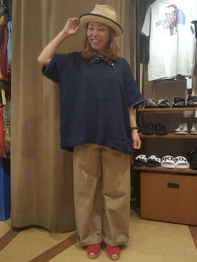 「D.M.G.（ドミンゴ）のアイテム」を使った、yamaayuさん（レディース・151cm）の春コーディネート