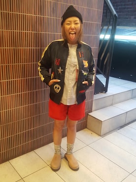 「rasox（ラソックス）のアイテム（レッグウェア）」を使った、yamaayuさん（レディース・151cm）の夏コーディネート