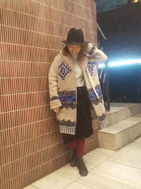 「Coohem（コーヘン）のアイテム」を使った、yamaayuさん（レディース・151cm）の冬コーディネート