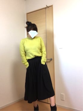 「Language（ランゲージ）のアイテム（トップス）」を使った、KMYさん（レディース・150cm）の冬コーディネート