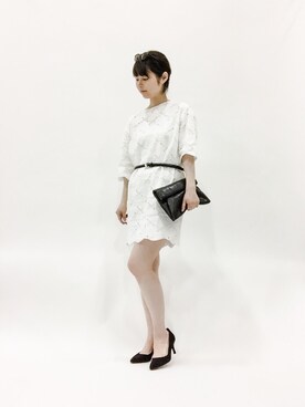 「CHAPTER WORLD select （チャプターワールドセレクト）のアイテム（バッグ）」を使った、sayaさん（レディース・163cm）の春コーディネート