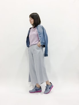 「Factor=（ファクターイコール）のアイテム（シューズ）」を使った、sayaさん（レディース・163cm）の春コーディネート