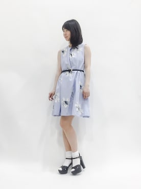 「マーガレット」｜「アイテム（ワンピース/ドレス）」を使った、sayaさん（レディース・163cm）の春コーディネート