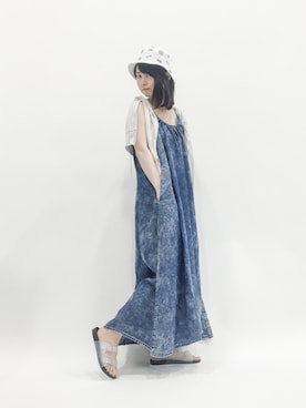 「L.H.P（エルエイチピー）のアイテム（帽子）」を使った、sayaさん（レディース・163cm）の春コーディネート