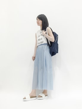 「Another Edition（アナザーエディション）のアイテム（シューズ）」を使った、sayaさん（レディース・163cm）の春コーディネート