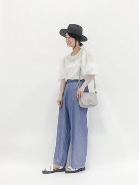 「L.H.P（エルエイチピー）のアイテム（帽子）」を使った、sayaさん（レディース・163cm）の春コーディネート