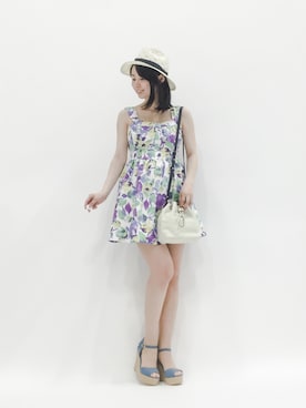 「PROPORTION BODY DRESSING（プロポーションボディドレッシング）のアイテム（シューズ）」を使った、sayaさん（レディース・163cm）の夏コーディネート